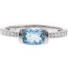 imageGin and Grace 10K White Gold Genuine Aquamarine Ring with Diamonds for Women Holiday Gifts  Ethically Authentically ampamp Organically Sourced Cushioncut shaped Aquamarine handcrafted jewelry for her  Aquamarine Ring for Women Holiday Gifts