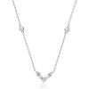imageGin ampamp Grace 14K White Gold Natural White Diamond SI Necklace with Gold Chain for Women Holiday Gifts Jewelry Gifts
