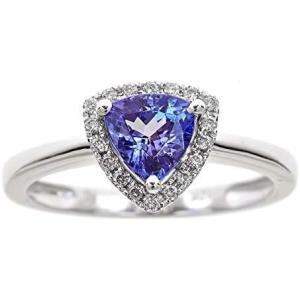 imageGin ampamp Grace 10K White Gold Genuine Tanzanite Ring with Diamonds for women  Ethically authentically ampamp organically sourced Pearcut shaped Tanzanite handcrafted jewelry for her