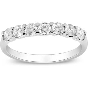 imageGin ampamp Grace 14K White Diamond Ring for women  Ethically authentically ampamp organically sourced Roundcut shaped Diamond handcrafted jewelry for her  Diamond Ring for women