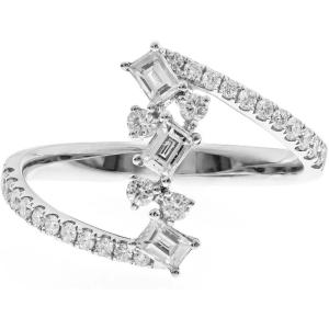 imageGin ampamp Grace 14K White Gold Natural Diamond I1 Ring for Women