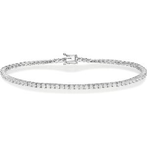 imageGin ampamp Grace 14K White Gold Natural White Diamond SI Bracelet for Women Jewelry Gifts