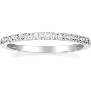 imageGin ampamp Grace 14K White Gold Real Diamond Ring I1 with Daily Work Wear Jewelry for Women Gifts for Her