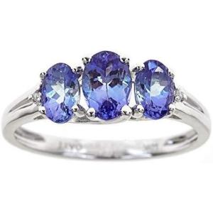 imageGin ampamp Grace 925 Sterling Silver ampamp Genuine Tanzanite Ring with Diamonds for women  Ethically authentically ampamp organically sourced Ovalcut shaped Tanzanite handcrafted jewelry for her