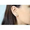 imageGin ampamp Grace 10K Rose Gold Genuine 16 Ct Morganite ampamp Natural Diamond I1I2 Stud Earring for Women