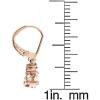 imageGin ampamp Grace 10K Rose Gold Genuine Morganite Diamond I1I2 Drop Earring for Women