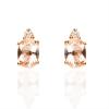 imageGin ampamp Grace 10K Rose Gold Genuine Morganite Earrings for Women Holiday Gifts  Ethically Authentically ampamp Organically Sourced Ovalcut shaped Morganite handcrafted jewelry for her  Morganite Earrings for Women Holiday Gifts