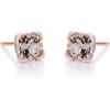 imageGin ampamp Grace 10K Rose Gold Genuine Morganite Earrings for Women Holiday Gifts  Ethically Authentically ampamp Organically Sourced Roundcut shaped Morganite handcrafted jewelry for her  Morganite Earrings for Women Holiday Gifts