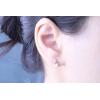 imageGin ampamp Grace 10K Rose Gold Genuine Morganite Oval With Natural Diamond I1 Stud Earring for Women