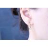 imageGin ampamp Grace 10K Rose Gold Genuine Morganite ampamp Natural Diamond I1I2 Long Stud Earring for Women