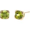 imageGin ampamp Grace 10K Yellow Gold Genuine Peridot Stud Earring for Women Holiday Gifts