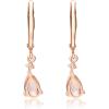 imageGin ampamp Grace 14K Rose Gold Natural Morganite Diamond I1I2 Earring for Women