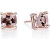 imageGin ampamp Grace womens 14K Rose Gold Genuine Morganite Earrings With Diamonds  Ethically Authentically ampamp Organically Sourced CushionCut Shaped Morganite HandCrafted Jewelry CU60EMG