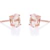 imageGin ampampGrace 14K Rose Gold Genuine Morganite Earrings for women  Ethically authentically ampamp organically sourced Ovalcut shaped Morganite handcrafted jewelry for her  Morganite Earrings for women