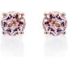 imageGin ampamp Grace 10K Rose Gold Genuine Morganite Earrings for Women Holiday Gifts  Ethically Authentically ampamp Organically Sourced RoundCut shaped Morganite handcrafted jewelry for her
