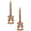 imageGin ampamp Grace 10K Rose Gold Natural Diamond I1I2 ampamp Pink Morganite Earring for Women