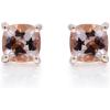 imageGin ampamp Grace womens 14K Rose Gold Genuine Morganite Earrings With Diamonds  Ethically Authentically ampamp Organically Sourced CushionCut Shaped Morganite HandCrafted Jewelry CU60EMG