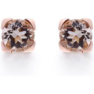 imageGin ampamp Grace 10K Rose Gold Genuine Morganite Earrings for Women Holiday Gifts  Ethically Authentically ampamp Organically Sourced Roundcut shaped Morganite handcrafted jewelry for her  Morganite Earrings for Women Holiday Gifts