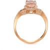imageGin and Grace 14K Rose Gold Genuine Morganite Ring with Diamonds for women  Ethically authentically ampamp organically sourced Ovalcut shaped Morganite handcrafted jewelry for her  Morganite Ring for women