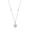 imageGin ampamp Grace 14K White Gold Natural Diamond Pendant for Women Holiday Gifts  Ethically Authentically ampamp Organically Sourced Roundcut shaped Diamond handcrafted Jewelry Gifts For Her Holiday Season Gifts  Diamond Necklace for Women Holiday Gifts  Valentines Day Gift for her