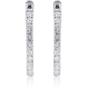 imageGin ampamp Grace 14K White Gold Natural Diamond Earrings for Women Holiday Gifts  Ethically Authentically ampamp Organically Sourced Roundcut shaped Diamond handcrafted jewelry for her  Diamond Earring for Women Holiday Gifts