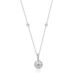 imageGin ampamp Grace 14K White Gold Natural Diamond Pendant for Women Holiday Gifts  Ethically Authentically ampamp Organically Sourced Roundcut shaped Diamond handcrafted Jewelry Gifts For Her Holiday Season Gifts  Diamond Necklace for Women Holiday Gifts  Valentines Day Gift for her