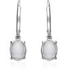 imageGin ampamp Grace 10K White Gold Natural Ethiopian Opal earrings with Diamonds for women  Ethically authentically ampamp organically sourced oval shaped opal handcrafted jewelry for her