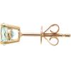 imageGin ampamp Grace 10K Yellow Gold Genuine Aquamarine Diamond SI1 Stud Earring for Women