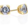 imageGin ampamp Grace 10K Yellow Gold Genuine Aquamarine Earring for Women