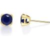 imageGin ampamp Grace 10K Yellow Gold Genuine Blue Sapphire Stud Earring for Women