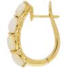 imageGin ampamp Grace 10K Yellow Gold Natural Opal Hoop Earring for Women