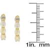 imageGin ampamp Grace 10K Yellow Gold Natural Opal Hoop Earring for Women