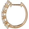imageGin ampamp Grace 10K Yellow Gold Natural Opal Huggie Hoop Earring for Women
