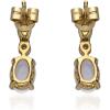 imageGin ampamp Grace 10K Yellow Gold Natural Opal ampamp Diamond I1I2 Stud Earring for Women