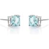 imageGin ampamp Grace 14K White Gold Natural Aquamarine Earring for Women