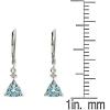 imageGin ampamp Grace 14K White Gold Natural DiamondI1 LeverBack Earring with Genuine Aquamarine Daily Work Wear Jewerly for Women Gifts for Her