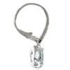 imageGin ampamp Grace 14k White Gold Genuine Aquamarine Diamond SI1 Drop Earring for Women