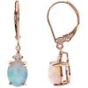 imageGin ampamp Grace womens 14K Natural Ethiopian Opal Earrings With Diamonds  Ethically Authentically ampamp Organically Sourced Oval Shaped Opal HandCrafted Jewelry  Opal Earrings QA0745EEO Rose Gold