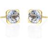 imageGin ampamp Grace 10K Yellow Gold Genuine Aquamarine Earring for Women