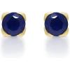 imageGin ampamp Grace 10K Yellow Gold Genuine Blue Sapphire Stud Earring for Women