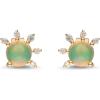 imageGin ampamp Grace 10K Yellow Gold Natural Ethiopian Opal Diamond Earring for Women Holiday Gifts  Ethically Authentically ampamp Organically Sourced opal handcrafted jewelry for her  Opal Earrings for Women Holiday Gifts