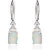 imageGin ampamp Grace 14K White Gold Natural Ethiopian Opal Diamond I1I2 Earring for Women