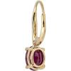 imageGin ampamp Grace 10K Yellow Gold Mozambique Genuine Ruby Earrings with Diamonds for women  Ethically authentically ampamp organically sourced Oval shaped Ruby handcrafted jewelry for her