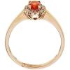 imageGin ampamp Grace 14K Rose Gold Natural Fire Opal Diamond I1I2 Propose Promise Ring Size 7 for Women
