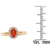 imageGin ampamp Grace 14K Rose Gold Natural Fire Opal Diamond I1I2 Propose Promise Ring Size 7 for Women