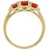 imageGin ampamp Grace 14K Yellow Gold Natural Maxican Fire Opal Ring with Diamonds for women  Ethically authentically ampamp organically sourced Ovalcut shaped opal handcrafted jewelry for her