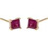 imageGin ampamp Grace 14K Yellow Gold Ruby Earrings for Women Holiday Gifts  Ethically ampamp Organically Sourced Squarecut shaped Ruby handcrafted jewelry  Ruby Earrings for Women Holiday Gifts