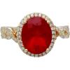 imageGin ampamp Grace 14K Yellow Gold Natural Mexican Fire Opal Ring with Diamonds for women  Ethically authentically ampamp organically sourced Ovalcut shaped opal handcrafted jewelry for her  Fire Opal Ring for women