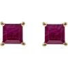 imageGin ampamp Grace 14K Yellow Gold Ruby Earrings for Women Holiday Gifts  Ethically ampamp Organically Sourced Squarecut shaped Ruby handcrafted jewelry  Ruby Earrings for Women Holiday Gifts