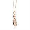 imageGin ampamp Grace 10K Rose Gold Genuine Morganite Genuine Aquamarine with Natural Diamond I1I2 Pendant Necklace for Women